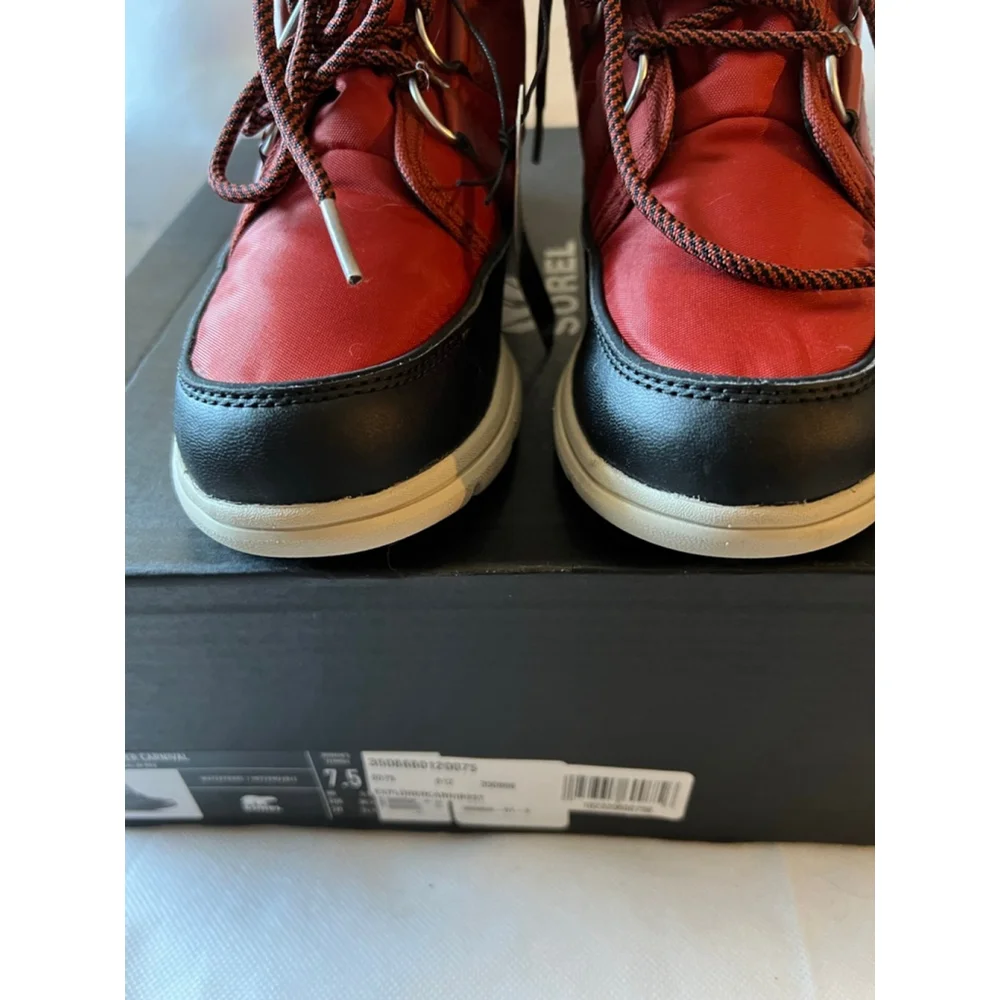 NWT Sorel Explorer Carnival Waterproof Boot RUST Women Size 7.5/UK 5.5/ EUR 38.5
